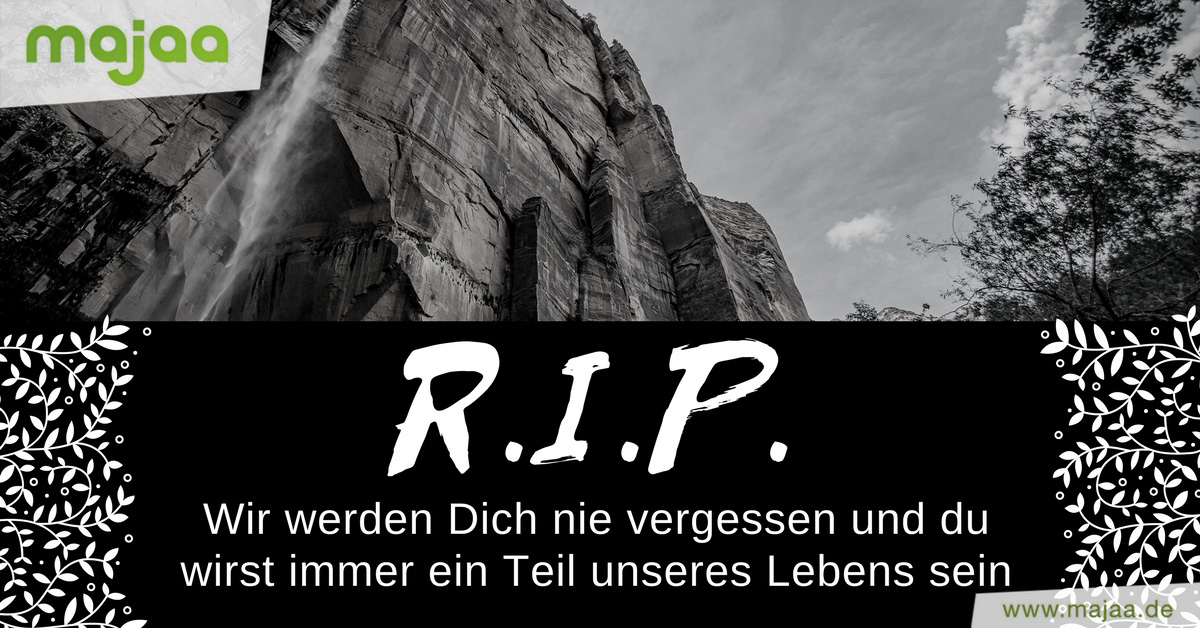 "Ruhe in Frieden" und "R. I. P."Bilder glorium